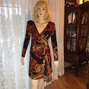 Roberto Cavalli multi color stretch jersey dress